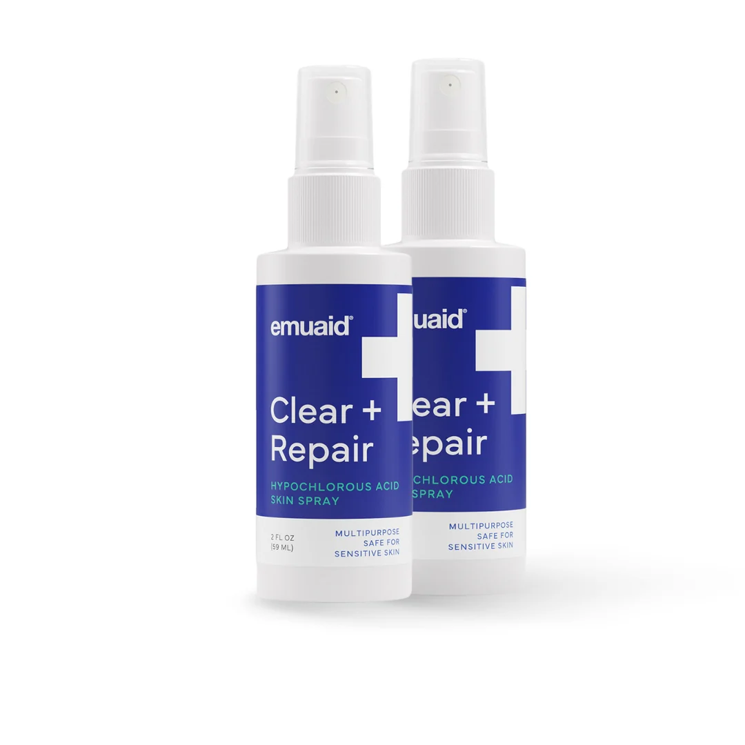 EMUAID® Clear + Repair - Hypochlorous Acid Skin Spray 2x Bundle Questions & Answers