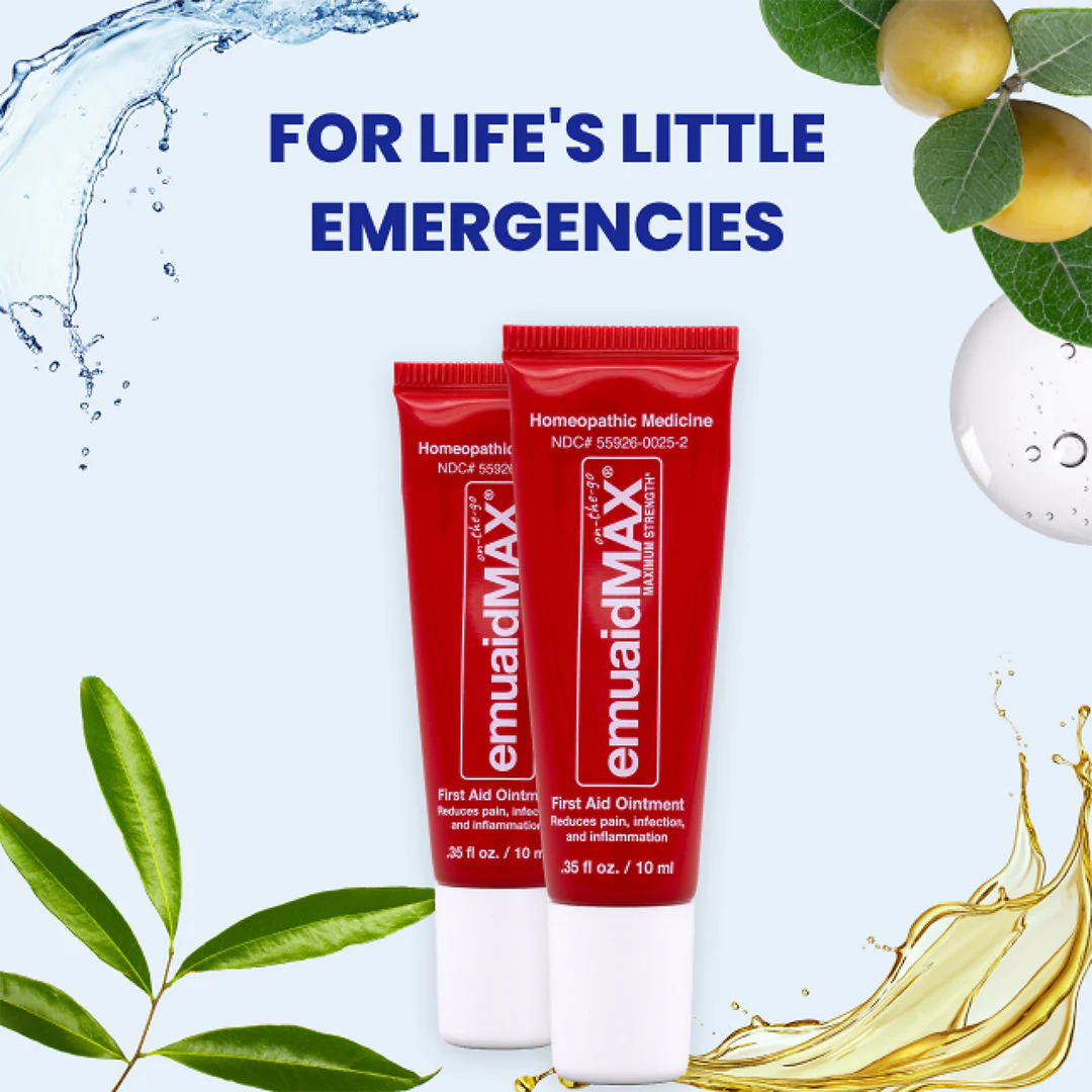 What relief does EMUAIDMAX® First Aid Ointment offer?